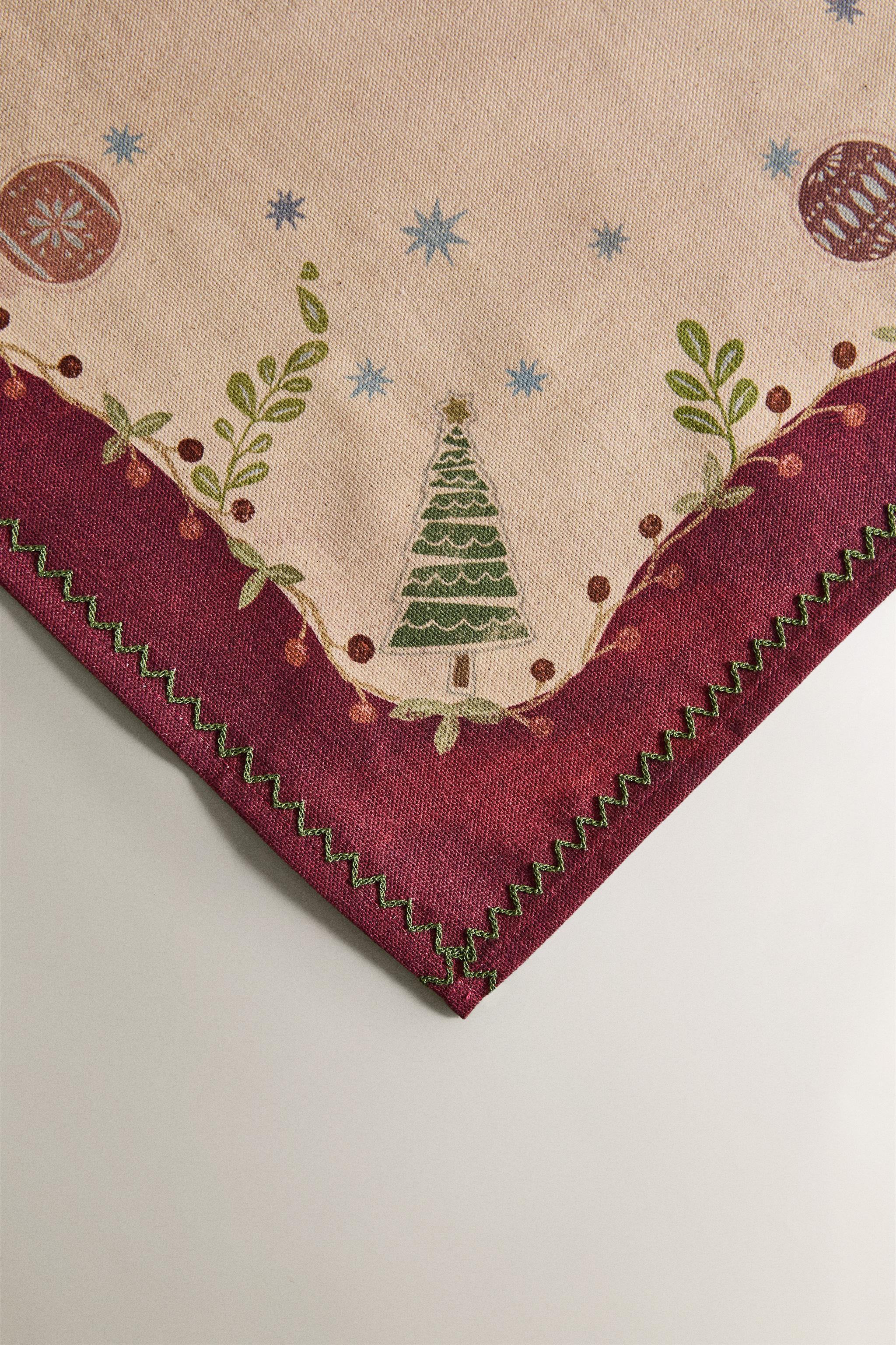 SET OF CHRISTMAS PRINT NAPKINS (SET OF 2)